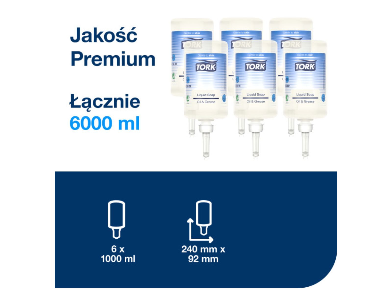 Karton Mydło 420401 TORK S1 Przemysłowe do trudnych zabrudzeń 6 x 1l
